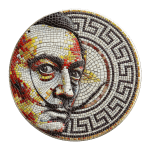 2 dolerių sidabrinė moneta „Mozaika“